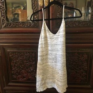 Gray Spaghetti Strap Mini Dress